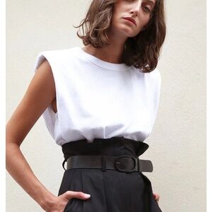 The Frankie shop Eva padded tshirt